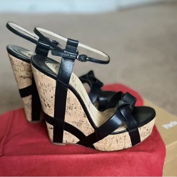 🌹Christian Louboutin Miss Cristo 140      Wedge Heel 🌹 - Picture 3 of 13